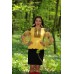 Embroidered blouse "Black&Yellow" 
